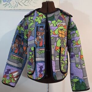 Teenage Mutant Ninja Turtles Quilted Jacket - Purple & Green